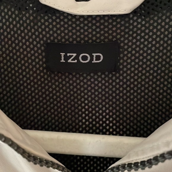 Izod XFG Men Golf Vest Mesh Lined Tan Collar Half Zip Front Hand Pockets Sz M - Picture 3 of 6